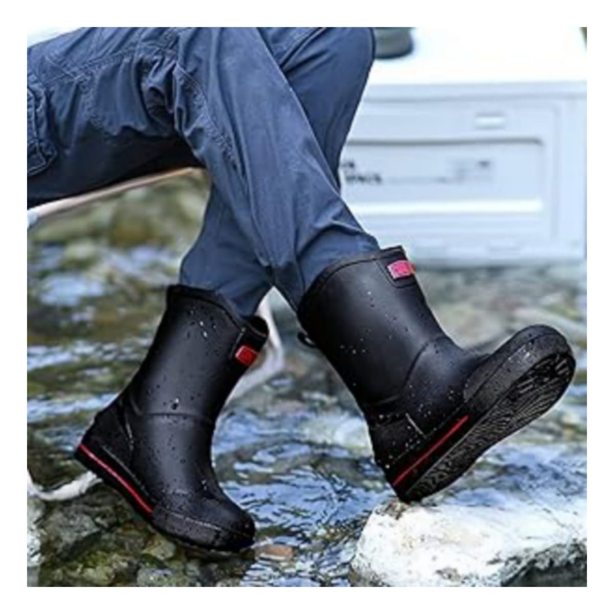 OMAS - Botas Impermeables Para La Lluvia Hombres