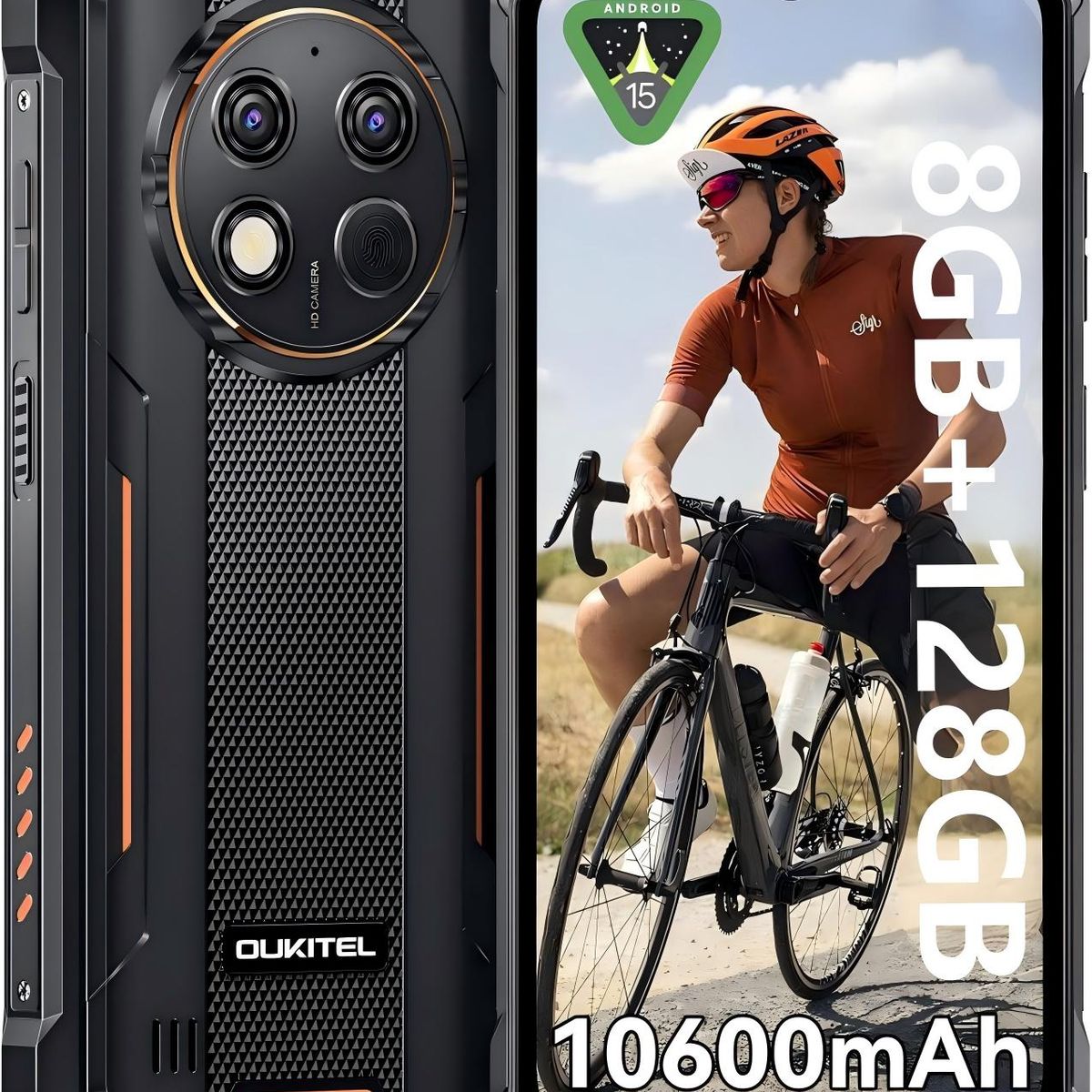 OUKITEL - Oukitel G1S Celular 8GB+128GB 10600mAh 13MP Android 15 Smartphone