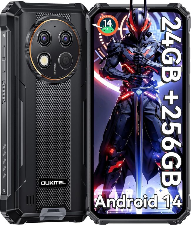 OUKITEL G1 Celular 24GB+256GB 10600mAh 48MP Android 15 Smartphone