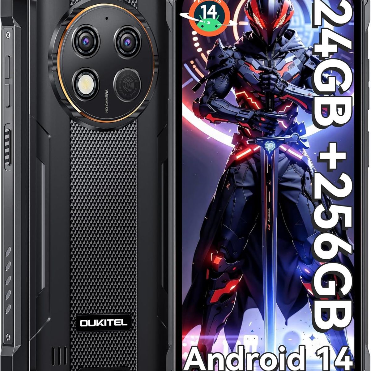 OUKITEL - Oukitel G1 Celular 24GB+256GB 10600mAh 48MP Android 15 Smartphone