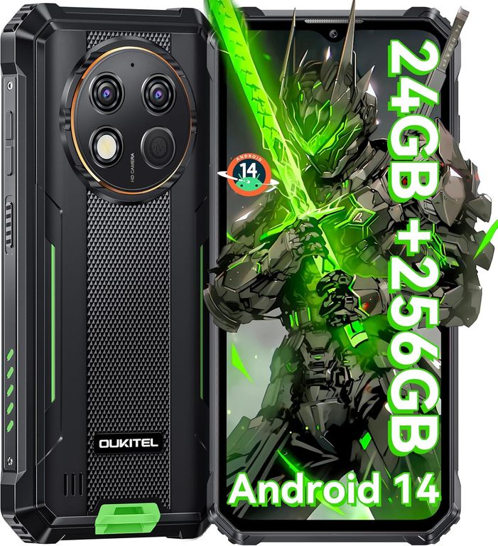 OUKITEL G1 Celular 24GB+256GB 10600mAh 48MP Android 15 Smartphone