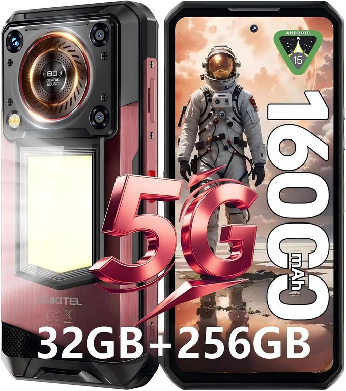 OUKITEL WP56 5G Celular 32GB+256GB 108MP Android 15 Smartphone