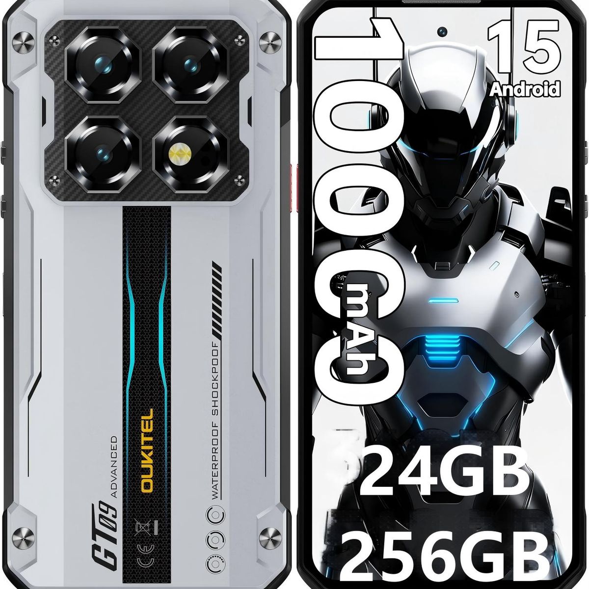 OUKITEL - OUKITEL WP60 5G Celular 24GB+256GB 108MP Android 15