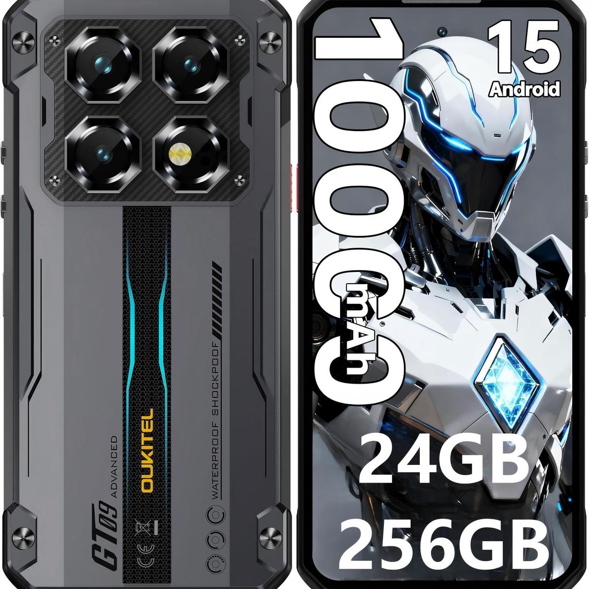 OUKITEL - OUKITEL WP60 5G Celular 24GB+256GB 108MP Android 15
