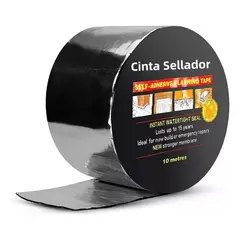KUANGYE - Cinta Sellador Adhesivo Techo Gotera Impermeable 100mm X 10m