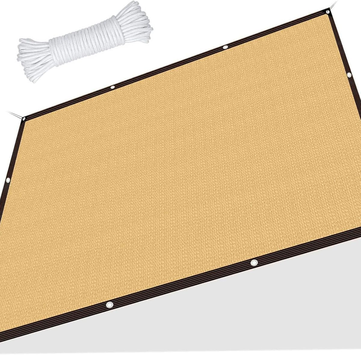 KUANGYE - Lona De Malla De Sombra Red Bloqu 5x5m Tasa De Sombreado 90%,privacidad,para balcón,terraza,jardín