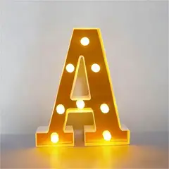 GENERICO - Letras Decorativas Con Luces Led «A»