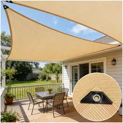 KUANGYE - Lona De Malla De Sombra Red Bloqu 4x5m Tasa De Sombreado 90%,privacidad,para balcón,terraza,jardín