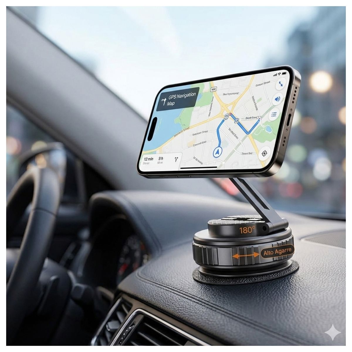 MALIK - Base de Auto para Celular Agarre Reforzado - Serie G700