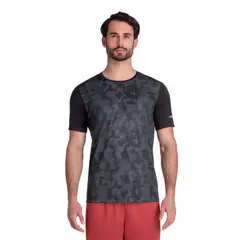 OLYMPIKUS - POLERA BASIC STAMP MANGA CORTA NEGRA HOMBRE