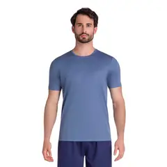 OLYMPIKUS - POLERA ESSENTIAL MANGA CORTA AZULADA HOMBRE