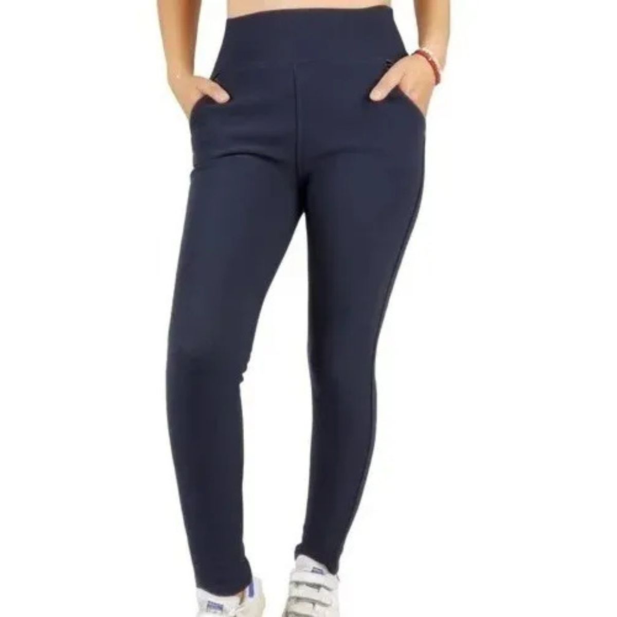 LOOK SHOP - Pantalón Calza Forro Piel. Bolsillo Cierre. M A Xl. O597