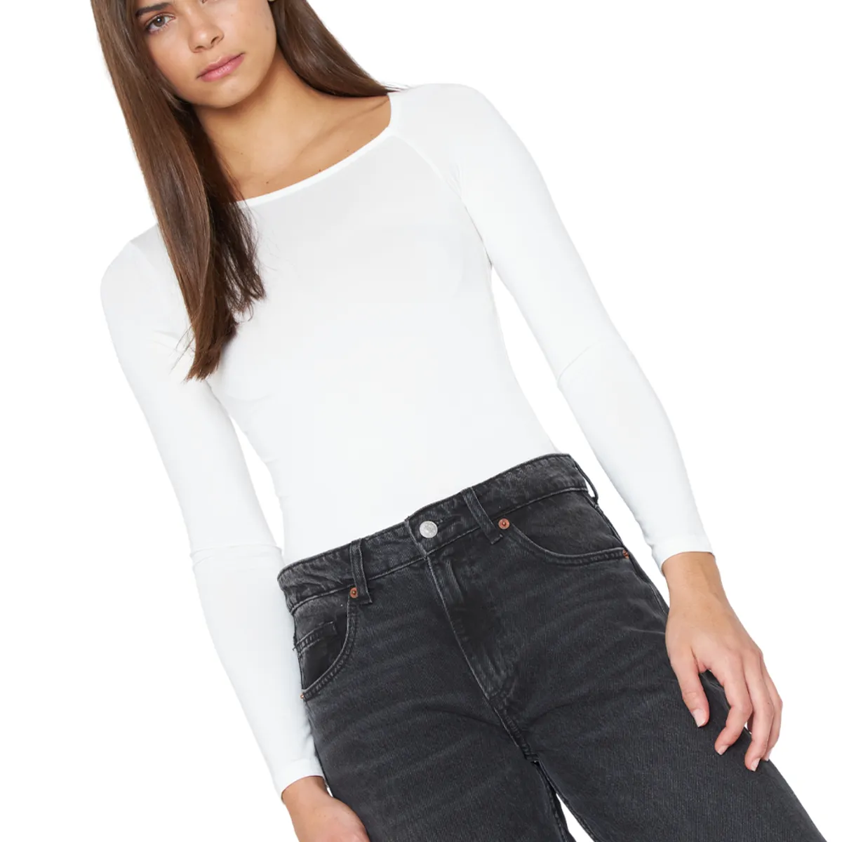 JACINTA TIENDA - Polera Ema blanca Jacinta Tienda