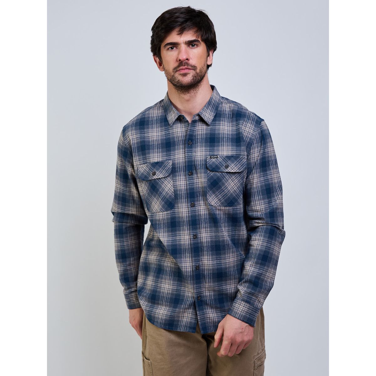 VOLCOM - Camisa ML Static Mcolor Hombre Volcom