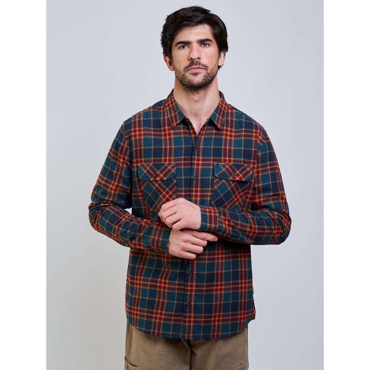 VOLCOM - Camisa ML Shred Mcolor Hombre Volcom