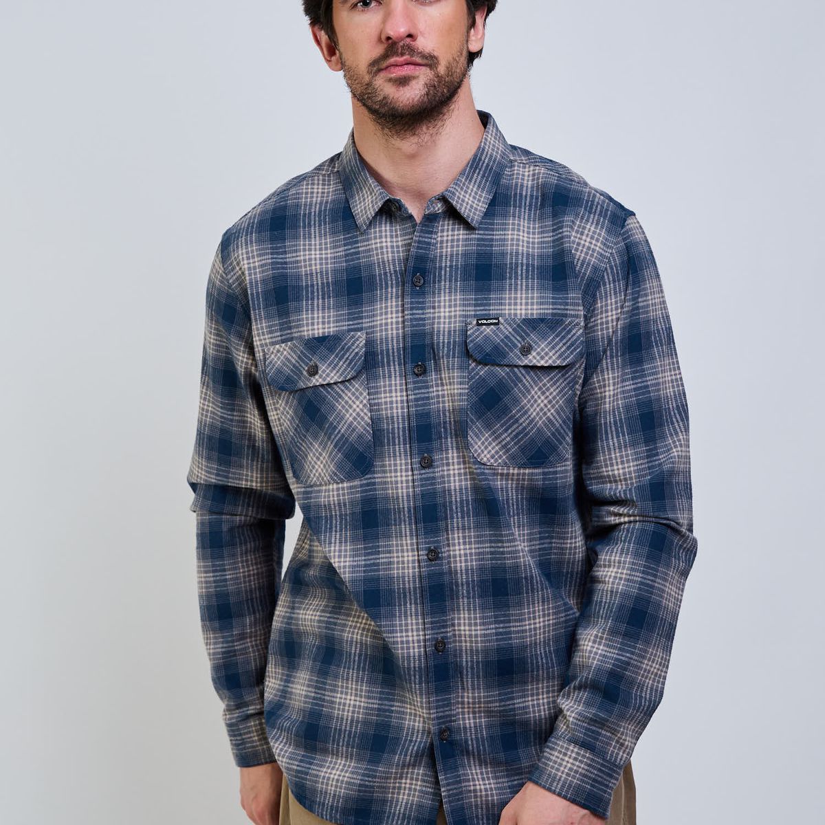 VOLCOM - Camisa ML Static Mcolor Hombre Volcom
