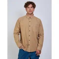 VOLCOM - Camisa ML Voltage Café Hombre