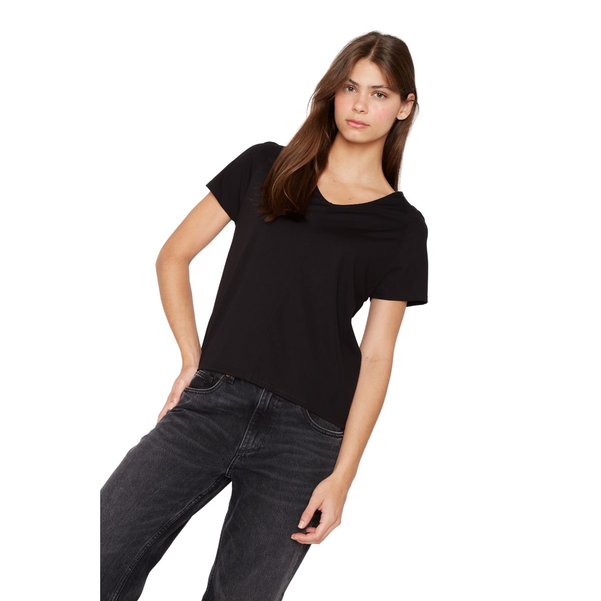 JACINTA TIENDA - Polera Elena negro Jacinta Tienda