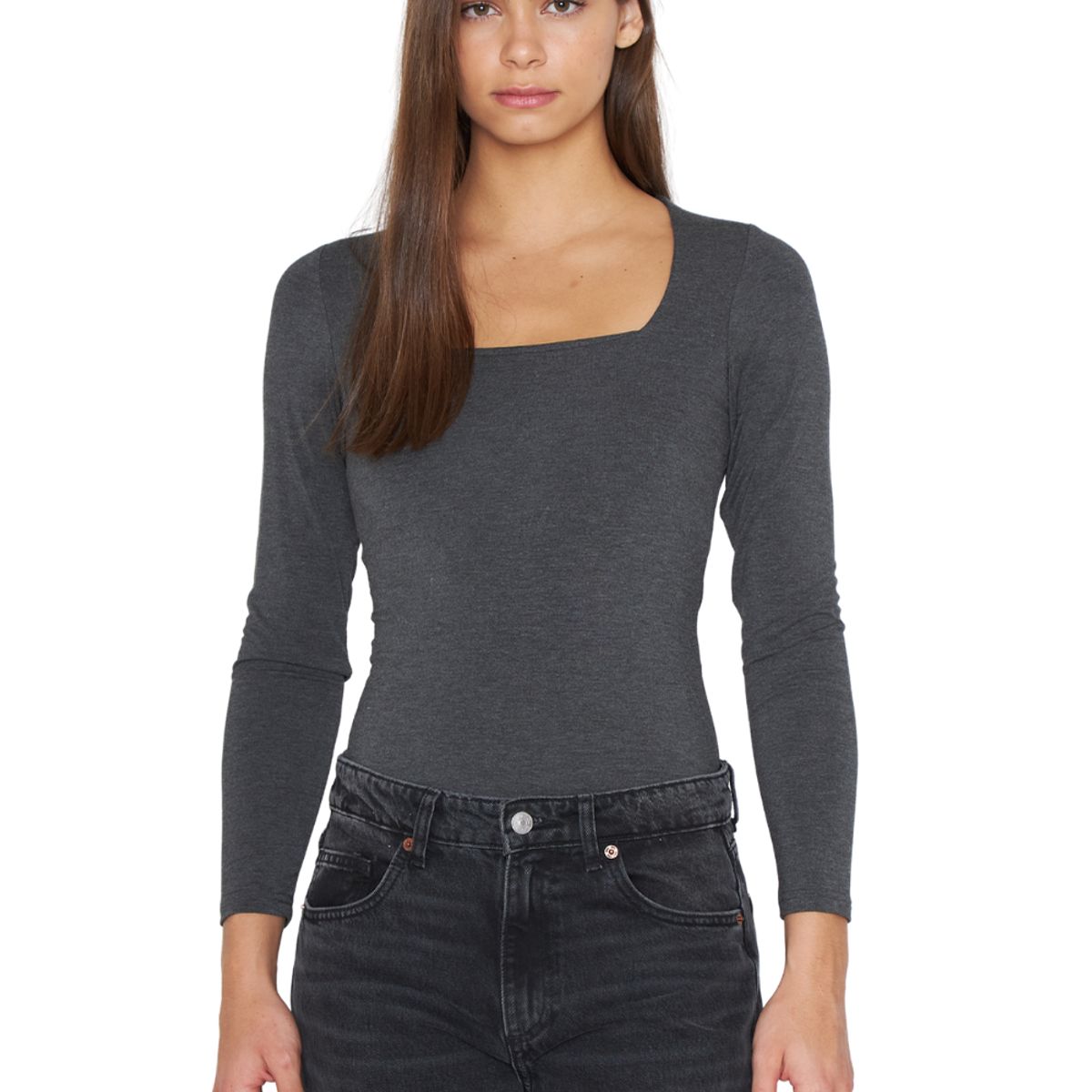 JACINTA TIENDA - Polera Emilia gris Jacinta Tienda