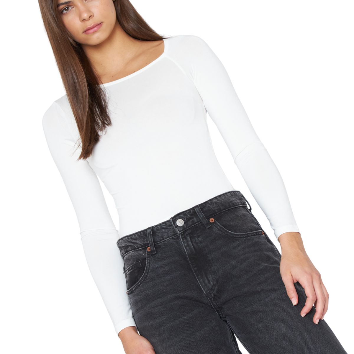 JACINTA TIENDA - Polera Ema blanca Jacinta Tienda