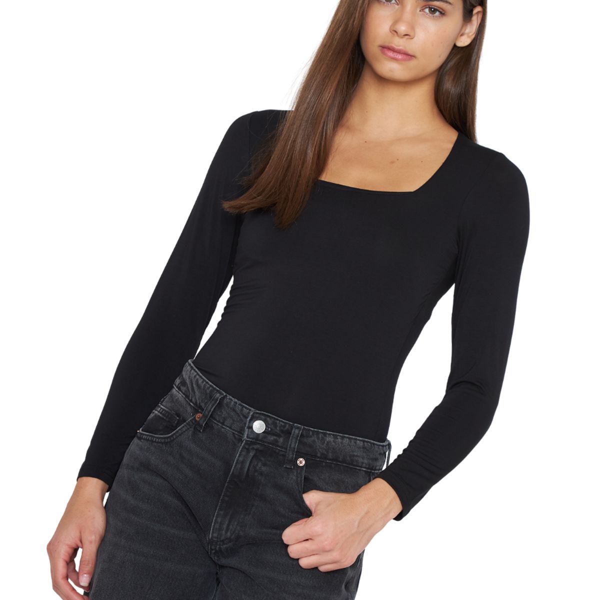 JACINTA TIENDA - Polera Emilia negra Jacinta Tienda