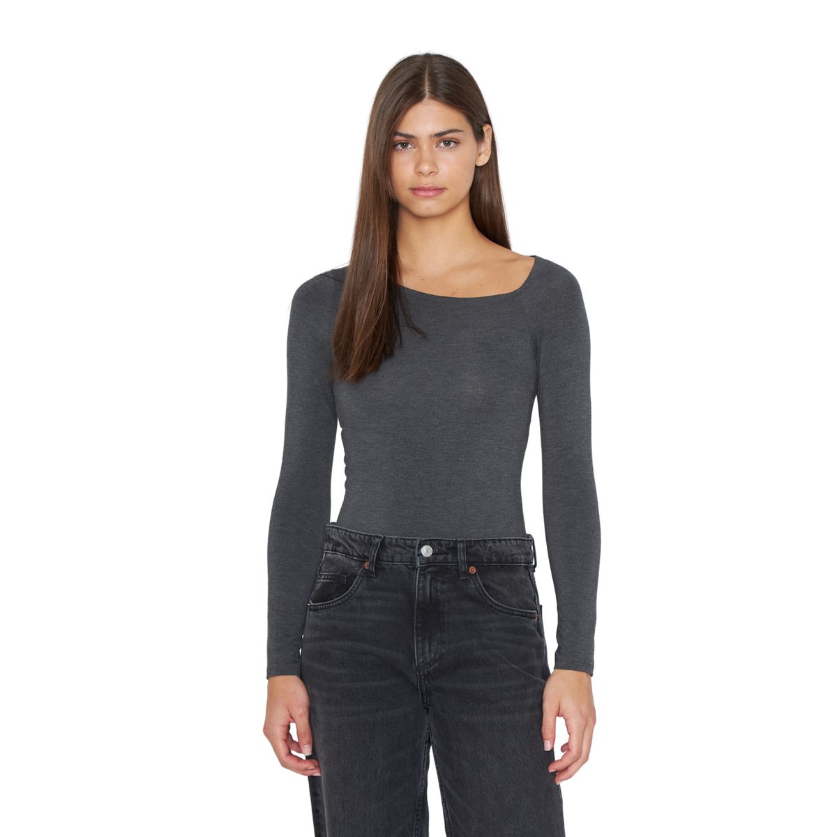 JACINTA TIENDA - Polera Ema gris Jacinta Tienda