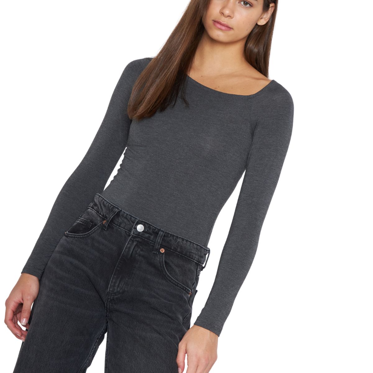 JACINTA TIENDA - Polera Ema gris Jacinta Tienda