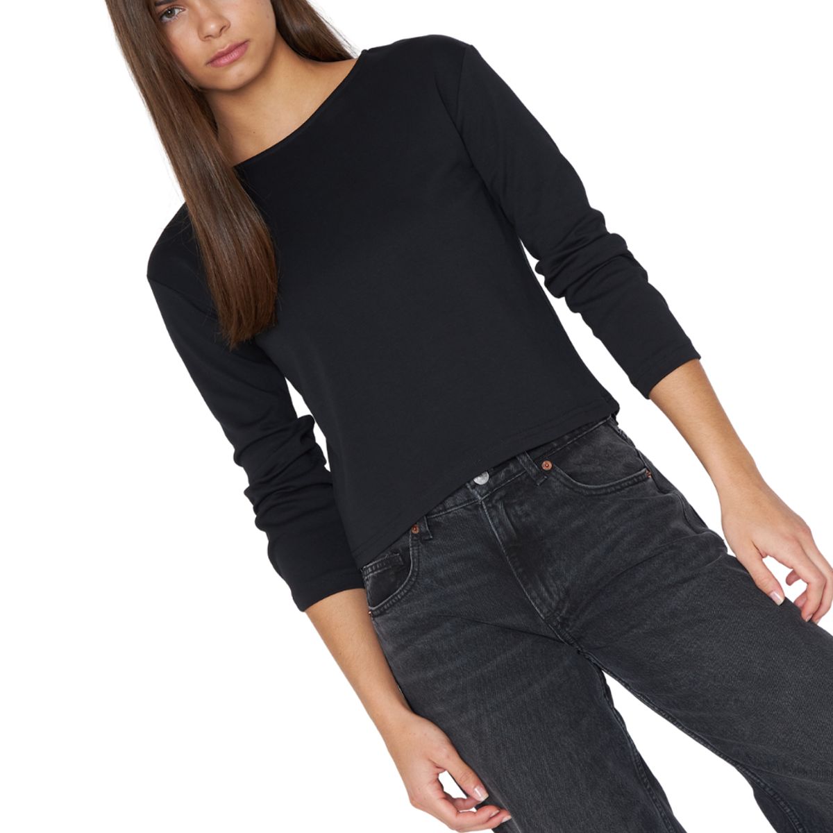 JACINTA TIENDA - Polera Martina negra Jacinta Tienda
