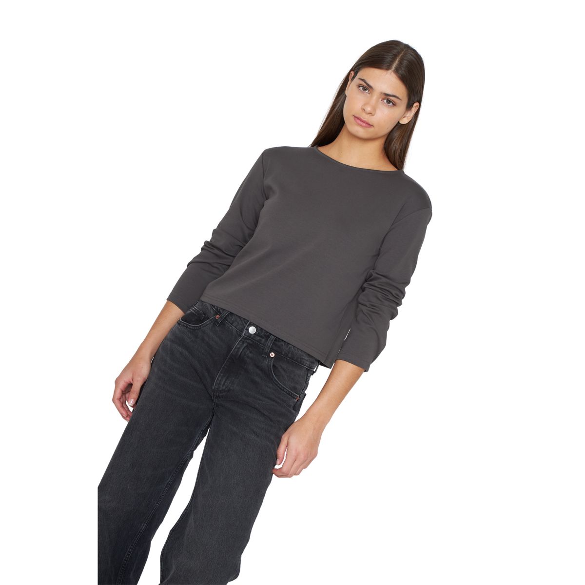 JACINTA TIENDA - Polera Martina gris Jacinta Tienda