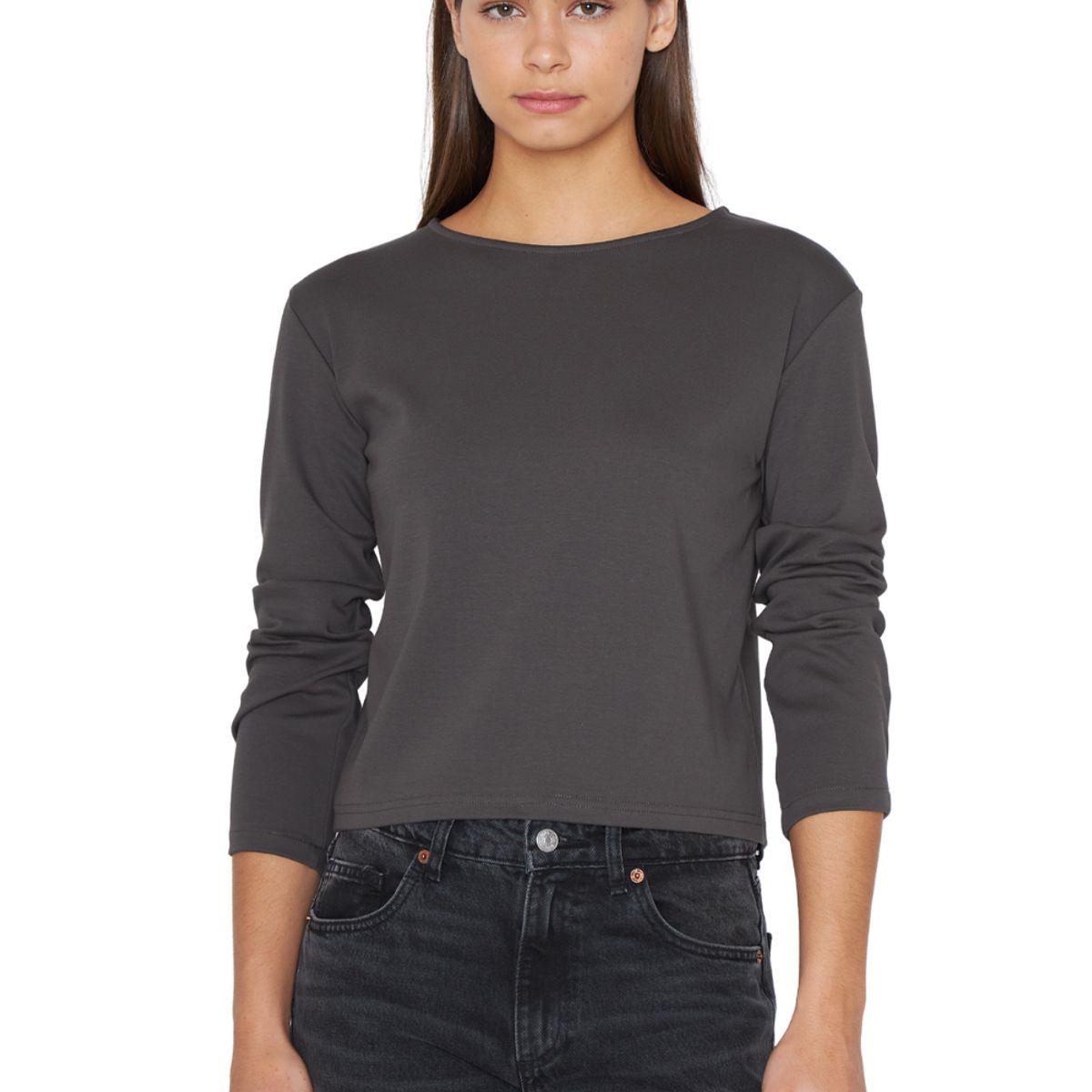 JACINTA TIENDA - Polera Martina gris Jacinta Tienda