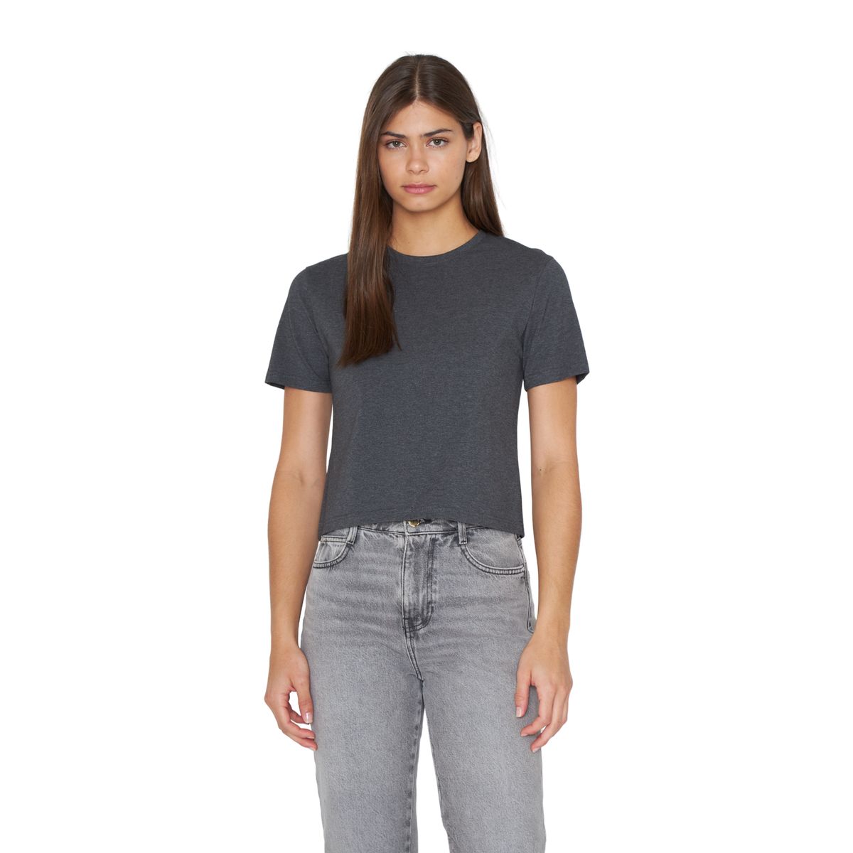 JACINTA TIENDA - Polera Manu gris Jacinta Tienda