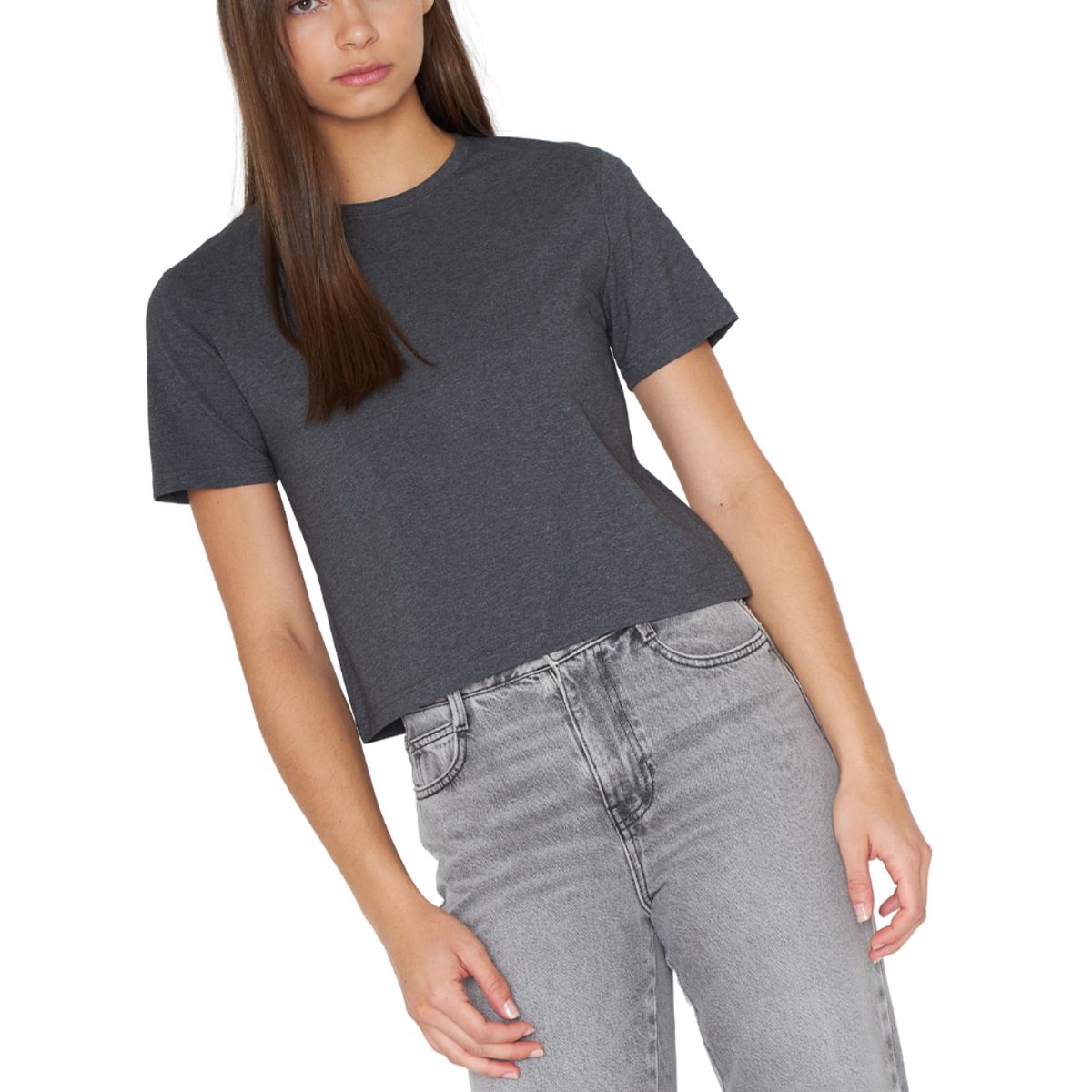 JACINTA TIENDA - Polera Manu gris Jacinta Tienda