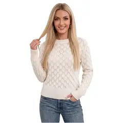 LOOK SHOP - Sweater Mujer Tejido Premium, Cuello Redondo, Lana 7021