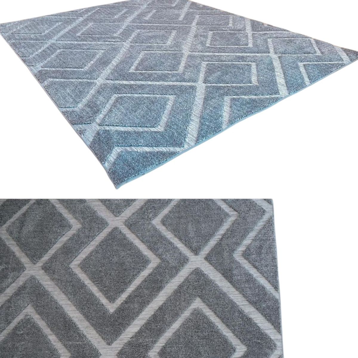GENERICO - ALFOMBRA JACQUARD DE ALGODON 160X200CM