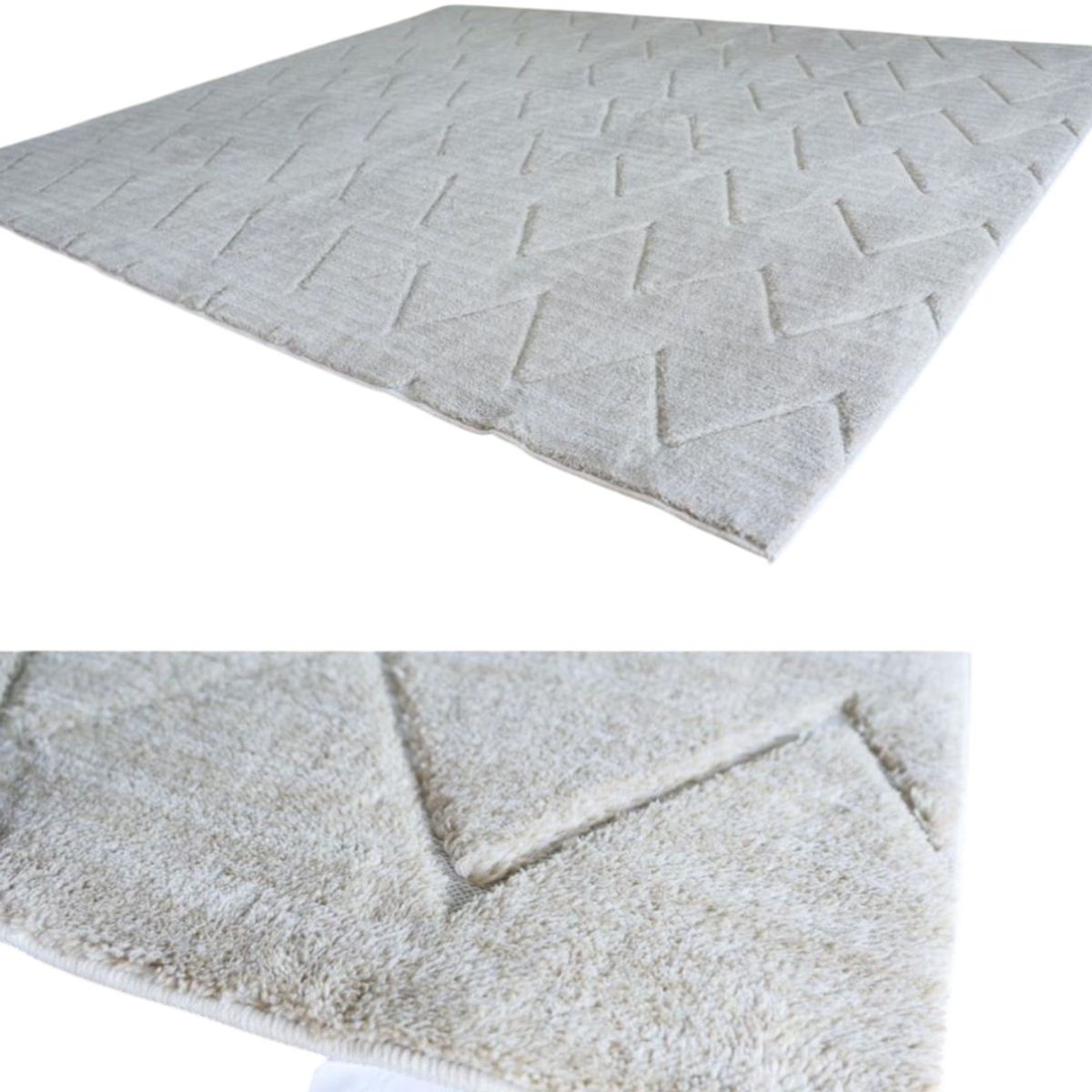 GENERICO - ALFOMBRA JACQUARD DE ALGODON 160X200CM