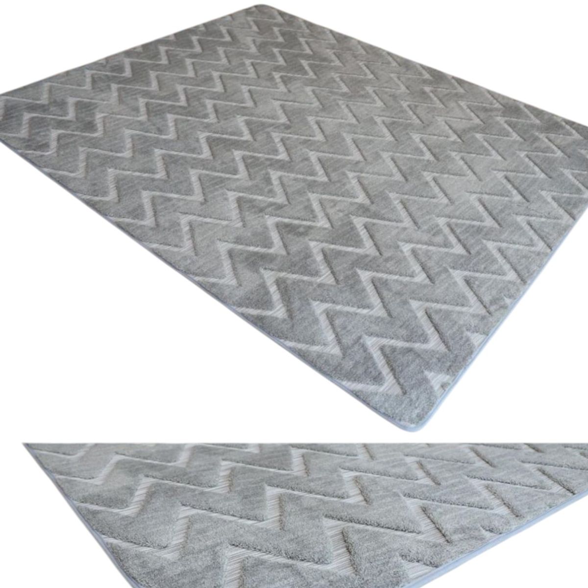 GENERICO - ALFOMBRA JACQUARD DE ALGODON 160X200CM
