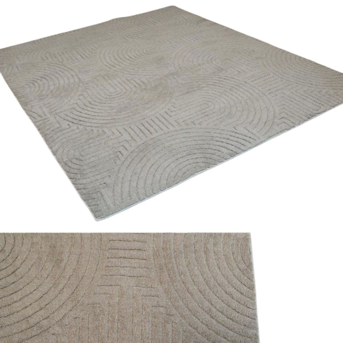 GENERICO - ALFOMBRA JACQUARD DE ALGODON 160X200CM