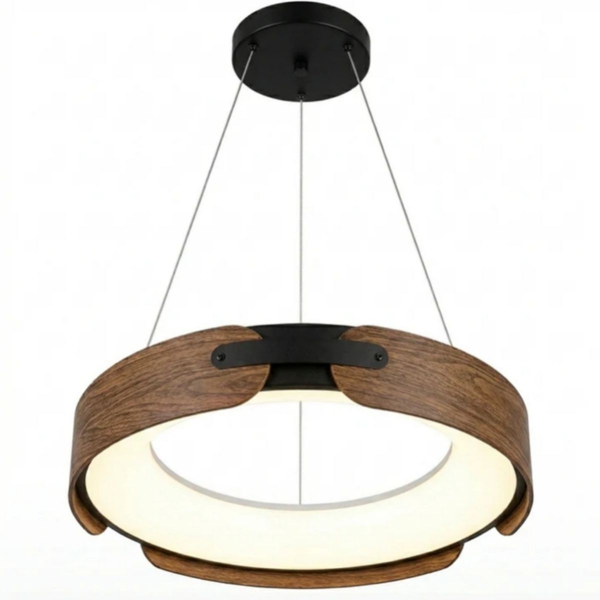 ARTIHOGAR - Lampara  Nordica Led Tres Tonos de Luz Color Caoba