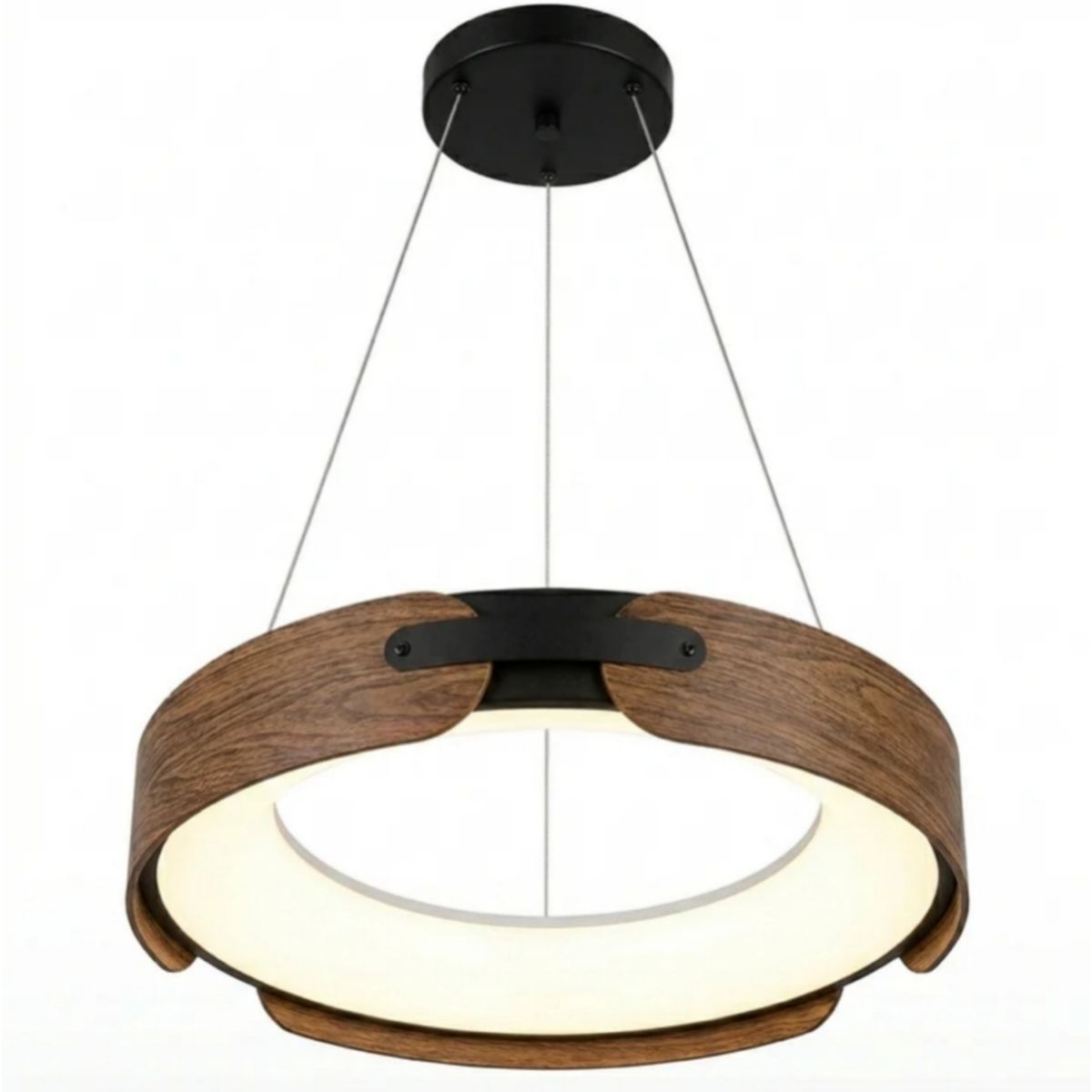ARTIHOGAR - Lampara  Nordica Led Tres Tonos de Luz Color Caoba
