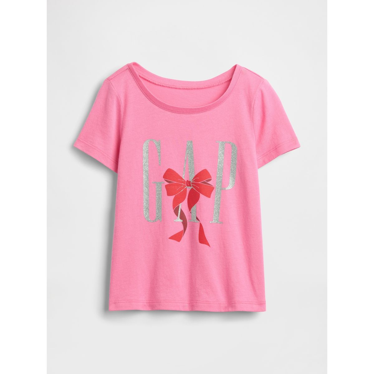 GAP - Polera Toddler Niña Manga Corta Logo Rosado Gap