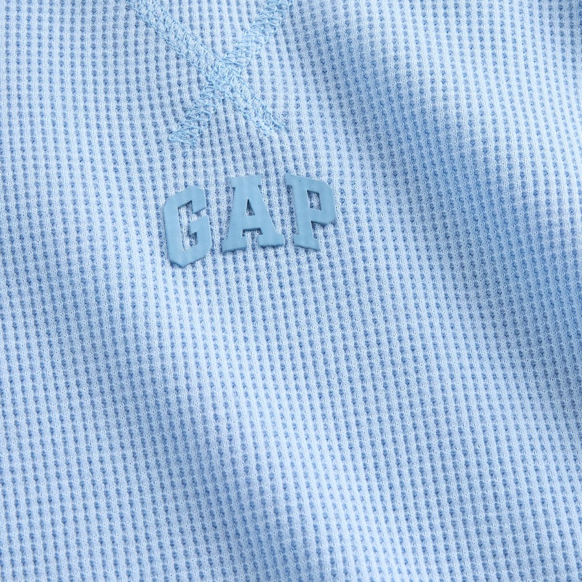 GAP - Polera Niño Manga Larga Logo Azul Gap