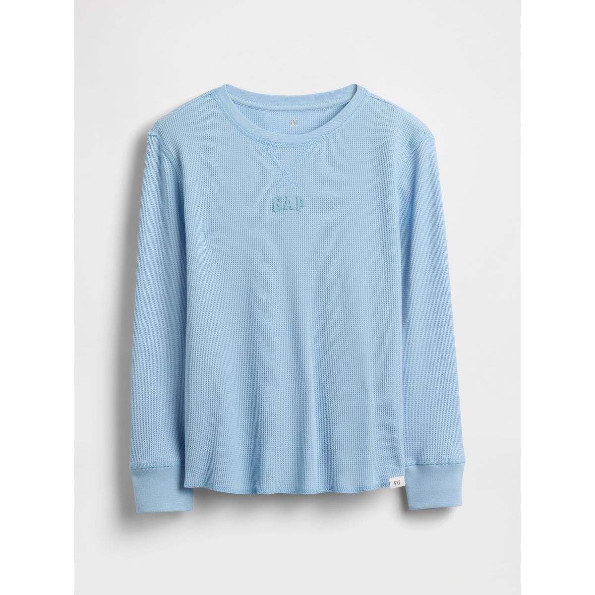 GAP - Polera Niño Manga Larga Logo Azul Gap