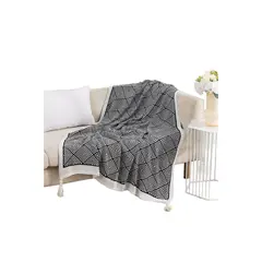GENERICO - Mantas Para Sofa Con Pompones