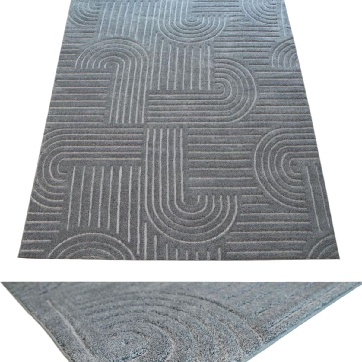 GENERICO - ALFOMBRA JACQUARD DE ALGODON 160X200CM