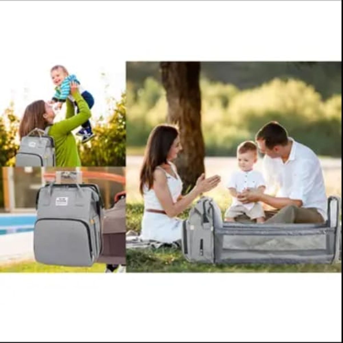 MOVI - MOCHILA PAÑALERA Y MUDADORA DE BEBE 3 en 1