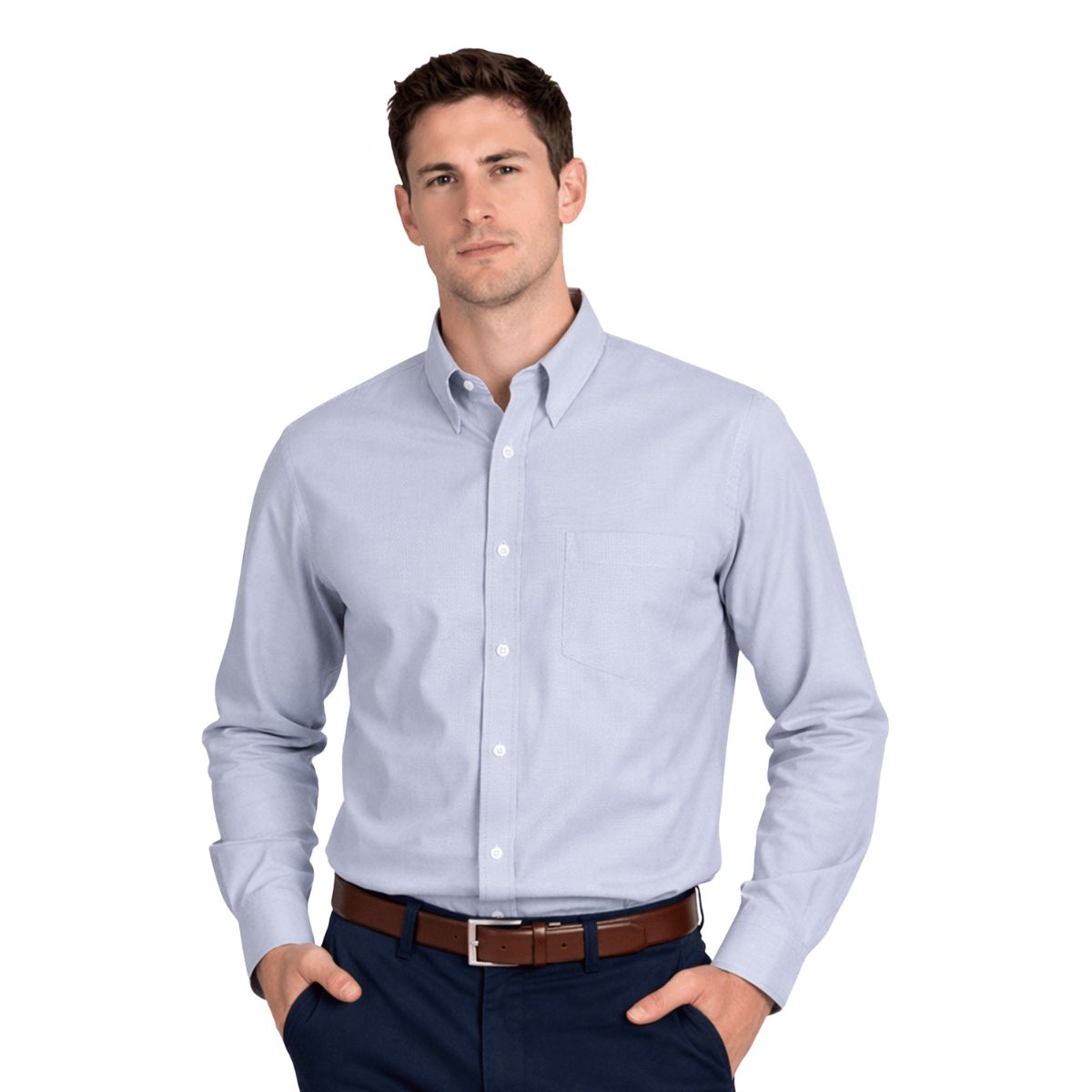 MOSS - Camisa Oxford Cuello Italiano
