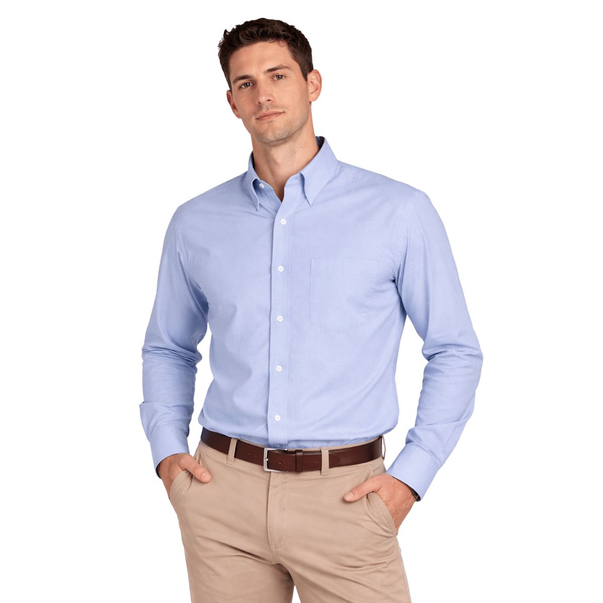 MOSS - Camisa Oxford Cuello Italiano