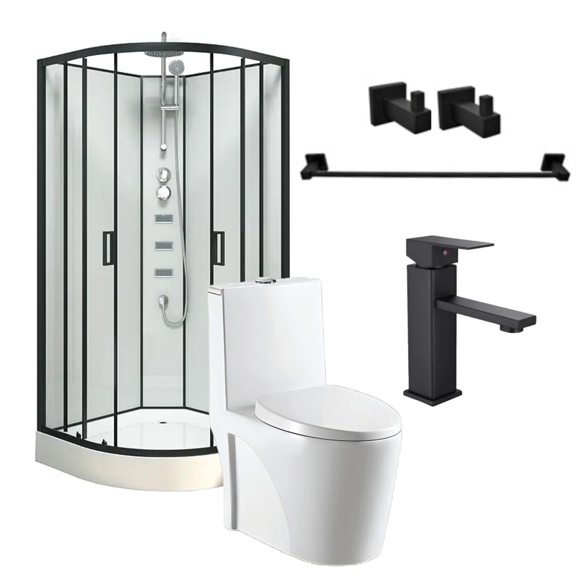 DOER - Combo Oasis SPA (Cabina+WC+Grifería+Accesorios)