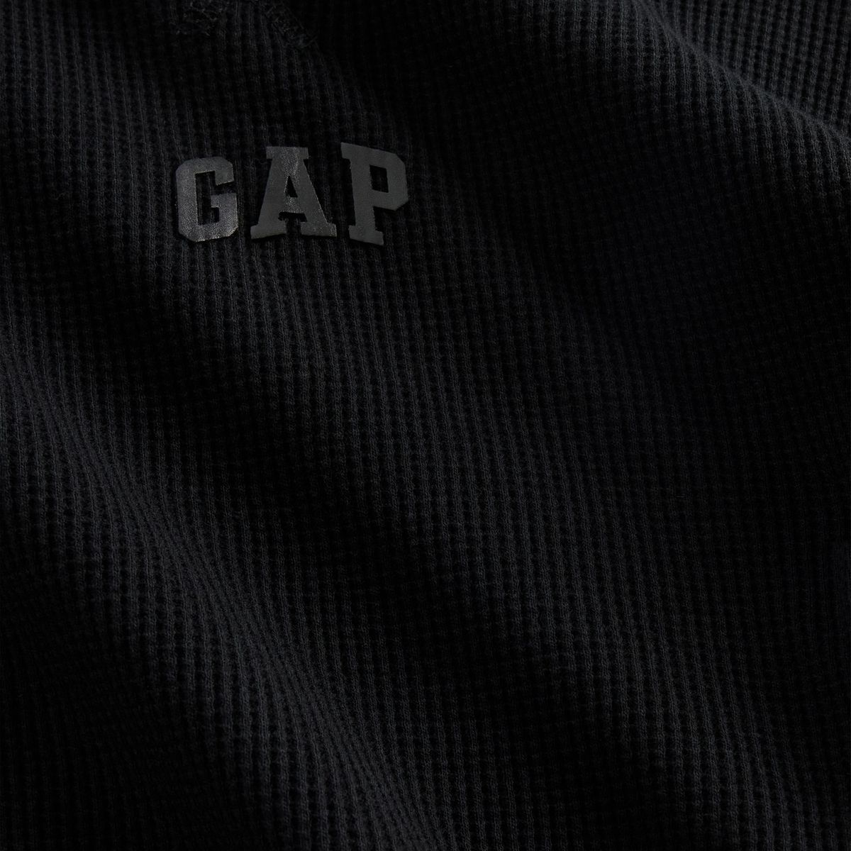 GAP - Polera Niño Manga Larga Logo Negro Gap