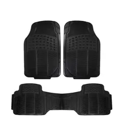 GENERICO - ALFOMBRA PARA AUTO DE GOMA UNIVERSAL 3PCS TIPO CAMELLO